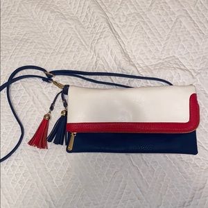 cute red white and blue bag